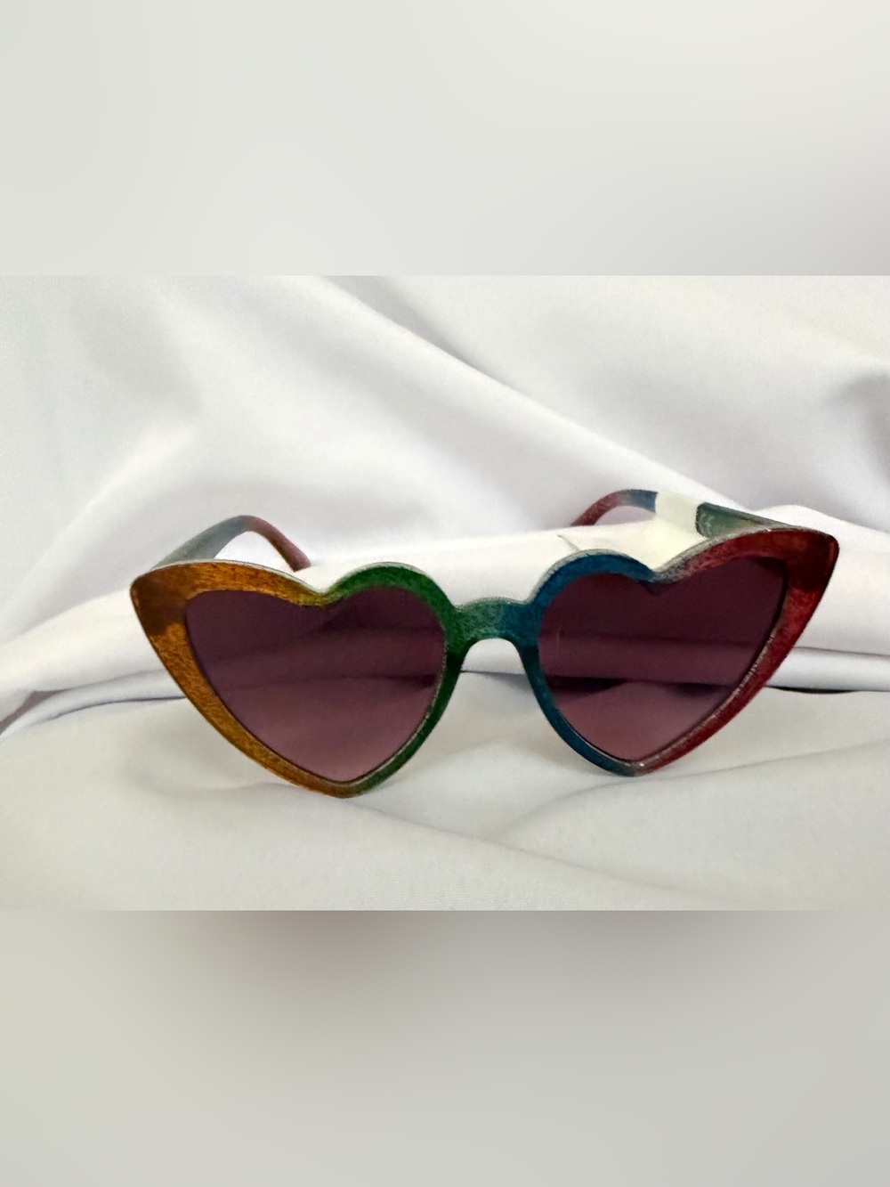ban.do Rainbow Ombre Heart-Shaped Sunglasses